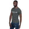 A man wearing jeans and a t-shirt