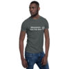 A man wearing jeans and a t-shirt
